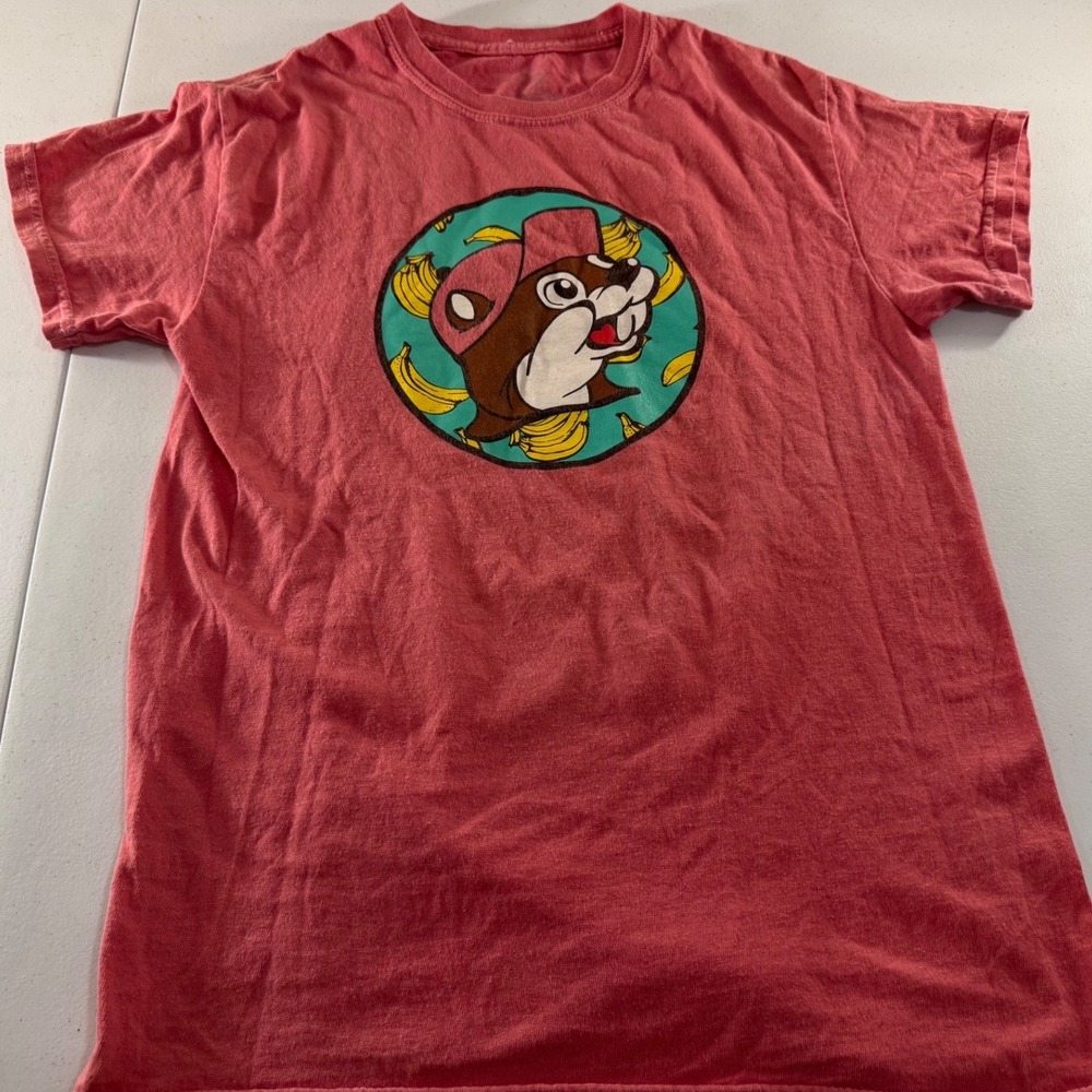 Buc-ee's Bananas For Buc-ee's Graphic T-Shirt Pink Small Short Sleeve Beaver Tee